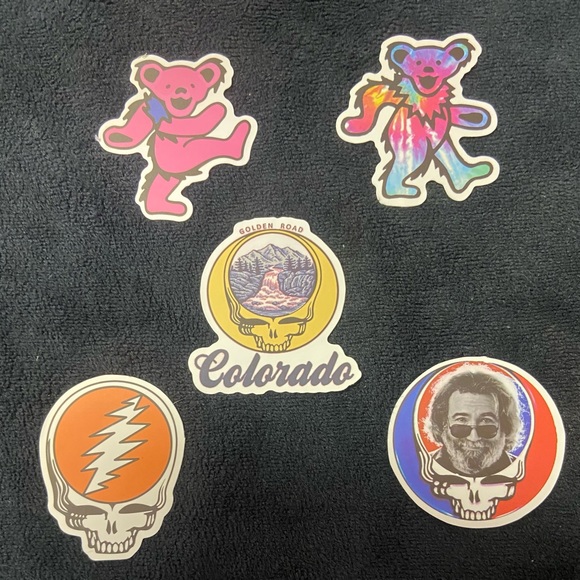 24 Grateful Dead vinyl stickers ✌🏻 Perfect for water bottles, laptops, notebook - Picture 3 of 6